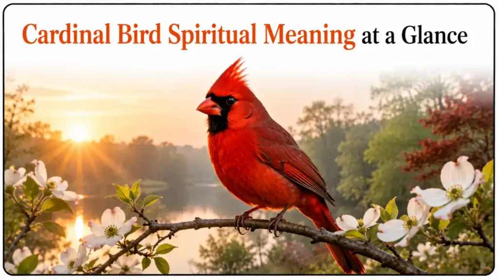 Cardinal Bird Spiritual Meaning at a Glance