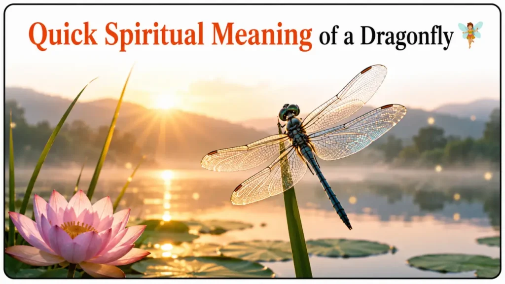 Quick Spiritual Meaning of a Dragonfly 🧚