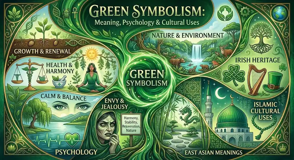 Green Symbolism: Meaning, Psychology & Cultural Uses